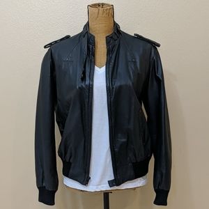 Vintage Etienne Aigner Cafe Racer Leather Jacket